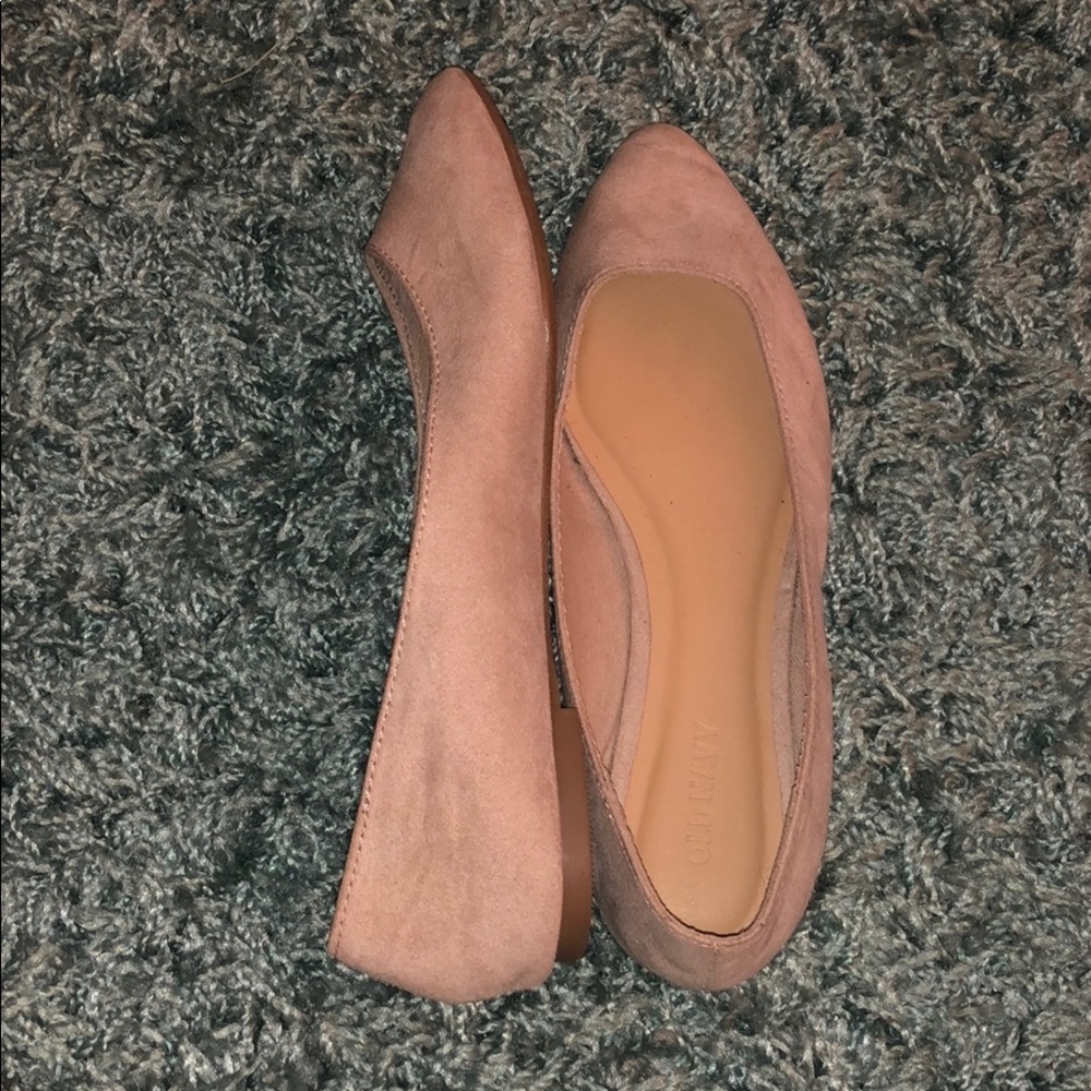 Old Navy Nude Suede Flats